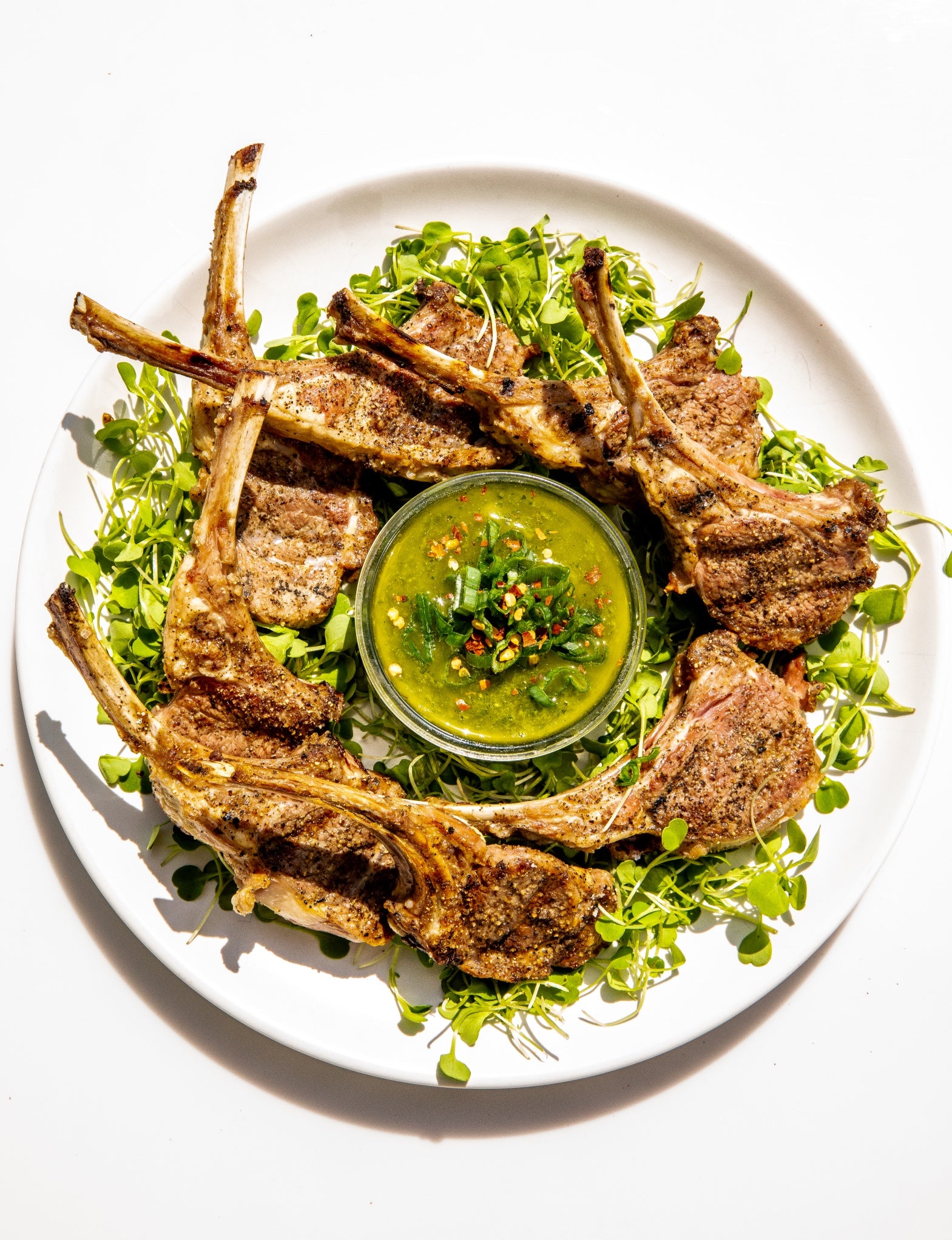 Grilled Lamb Chops with Herb Sauce Chefs Life