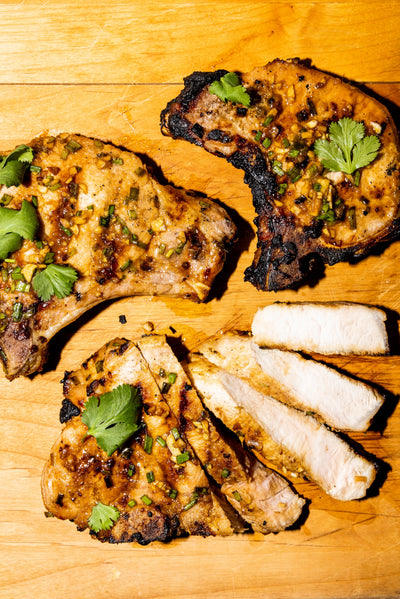 Herbaceous Grilled Pork Chops